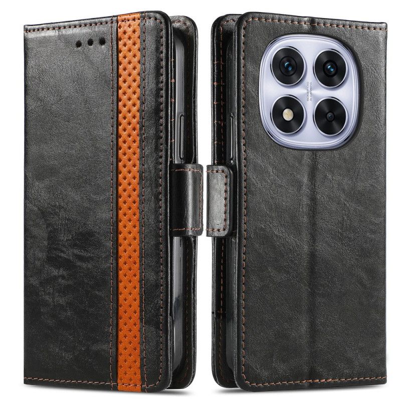 Læder Cover Xiaomi Redmi Note 15 Pro Plus 5g Guldlås Caseneo