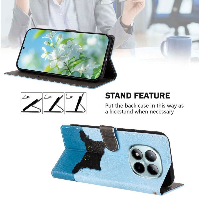 Læder Cover Xiaomi Redmi Note 15 Pro Plus 5g Lille Kat