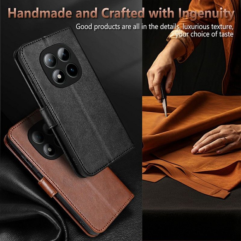 Læder Cover Xiaomi Redmi Note 15 Pro Plus 5g Telefon Etui Azns