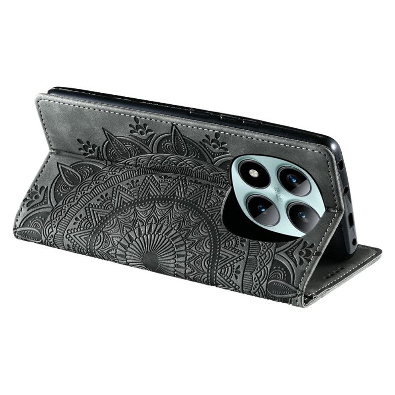 Læder Cover Xiaomi Redmi Note 15 Pro Plus 5g Telefon Etui Mandala-ruskindseffekt