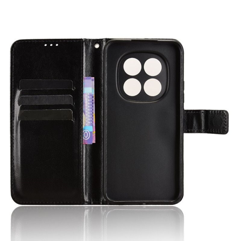 Læder Cover Xiaomi Redmi Note 15 Pro Plus 5g Telefon Etui Prangende Kunstlæder