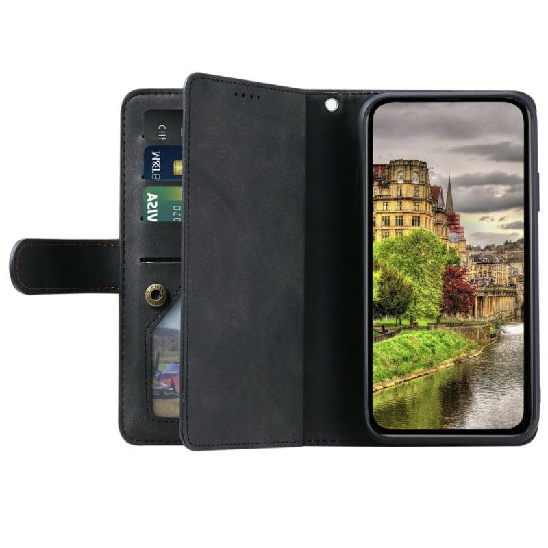 Læder Cover Xiaomi Redmi Note 15 Pro Plus 5g Telefon Etui Pung Med 9 Kortpladser