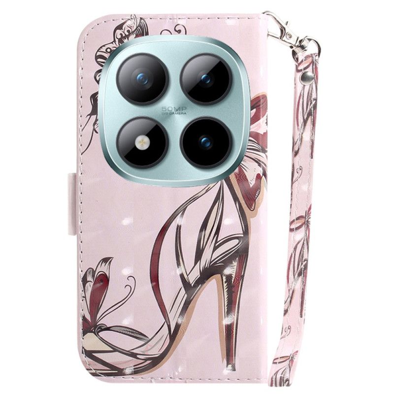 Læder Cover Xiaomi Redmi Note 15 Pro Plus 5g Telefon Etui Remhæl