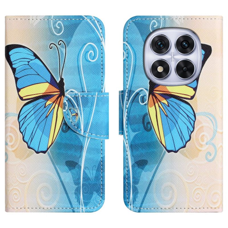Lederhüllen Xiaomi Redmi Note 15 Pro Plus 5g Handyhülle Schmetterling