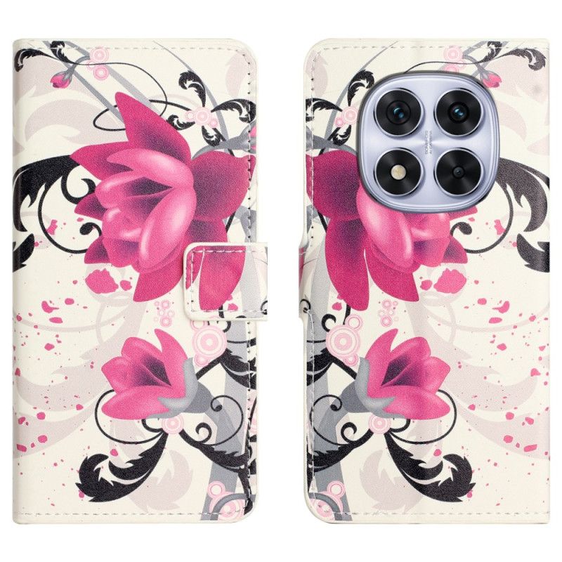 Lederhüllen Xiaomi Redmi Note 15 Pro Plus 5g Lotus Muster