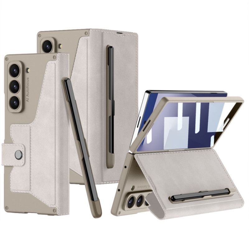 Case Samsung Galaxy Z Fold 7 Telefon Etui Stativ Og Stylusholder