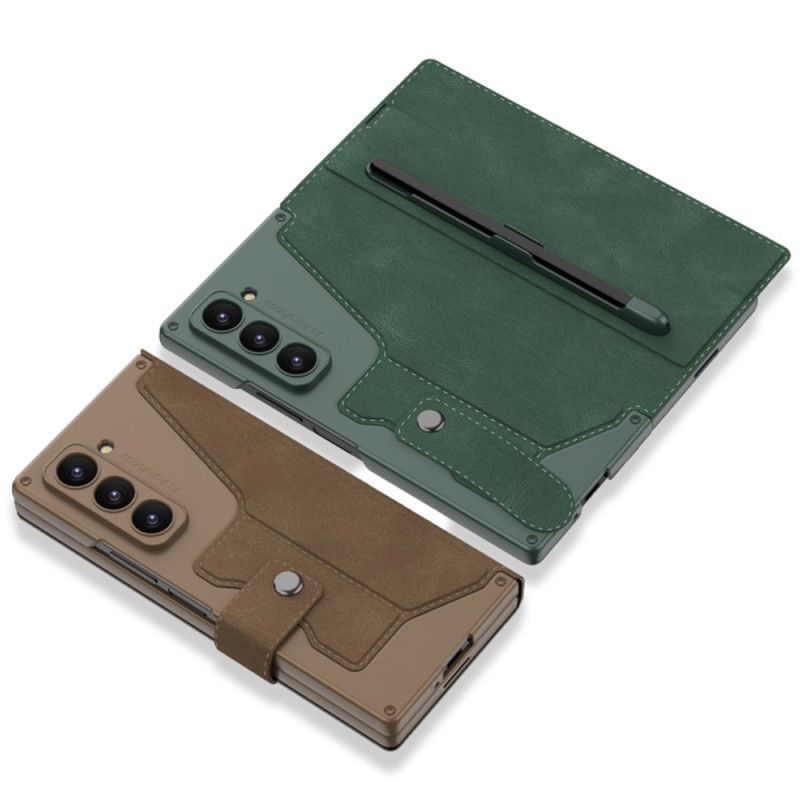 Case Samsung Galaxy Z Fold 7 Telefon Etui Stativ Og Stylusholder