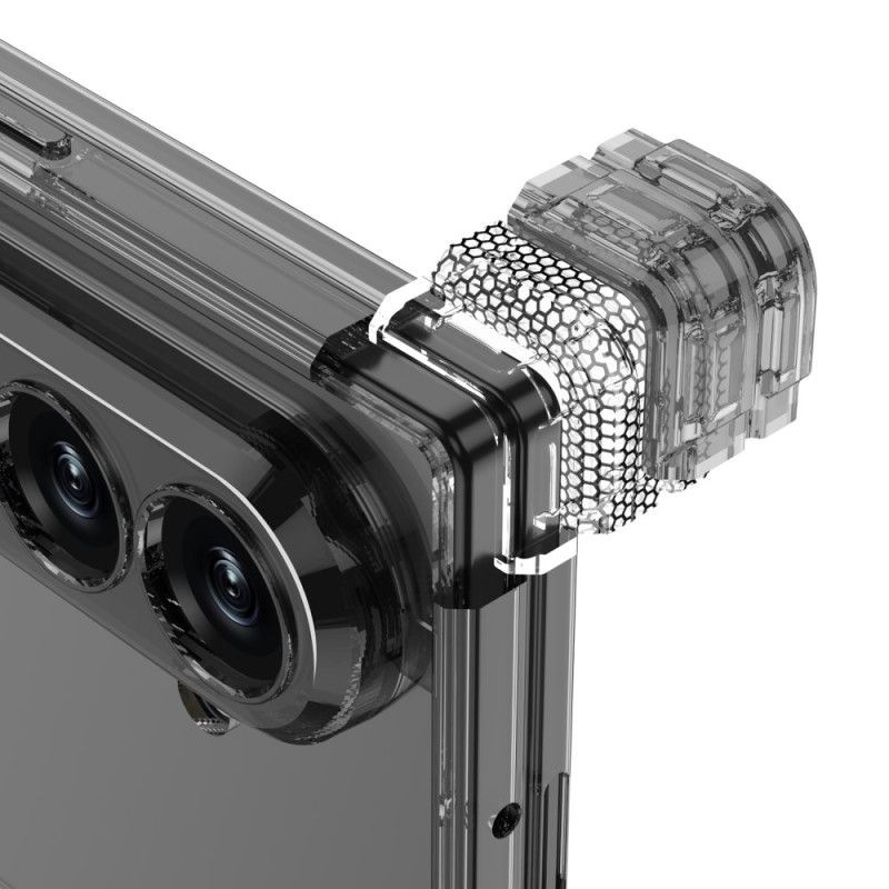 Cover Samsung Galaxy Z Fold 7 Gennemsigtigt Magnetisk Hængsel Med Stativ