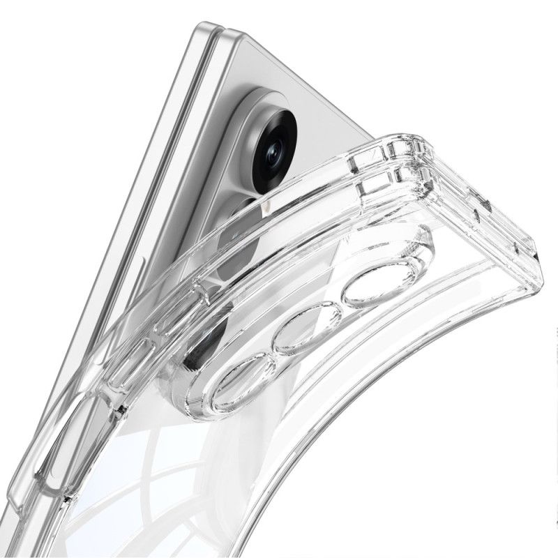 Cover Samsung Galaxy Z Fold 7 Gennemsigtigt Magnetisk Hængsel Med Stativ