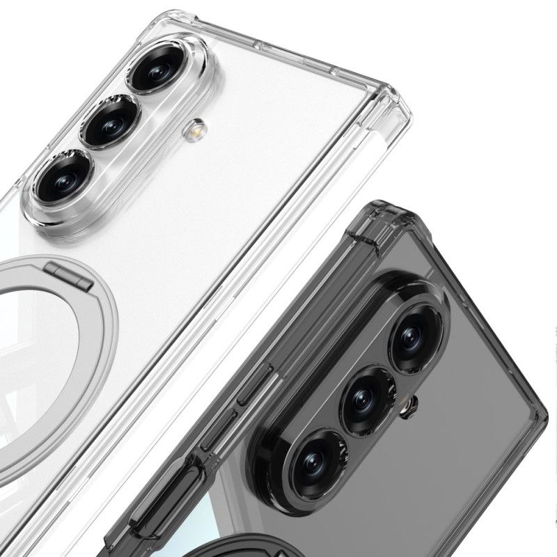 Cover Samsung Galaxy Z Fold 7 Gennemsigtigt Magnetisk Hængsel Med Stativ