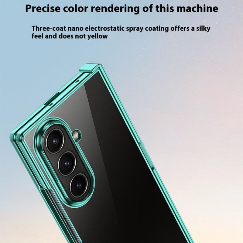 Cover Samsung Galaxy Z Fold 7 Metaleffekt Hængseldesign