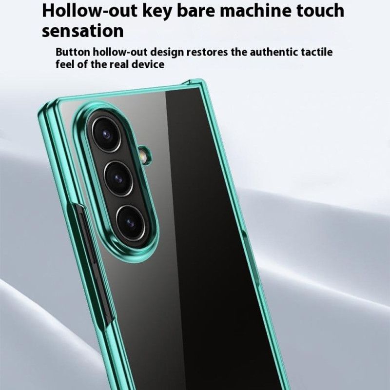 Cover Samsung Galaxy Z Fold 7 Metaleffekt Hængseldesign