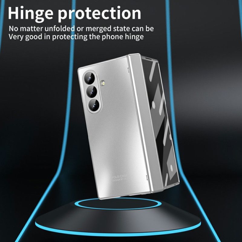 Cover Samsung Galaxy Z Fold 7 Metallisk Effekt Med Skærmbeskytter