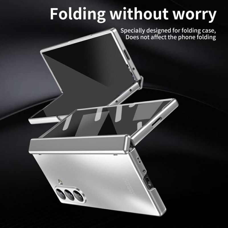 Cover Samsung Galaxy Z Fold 7 Metallisk Effekt Med Skærmbeskytter