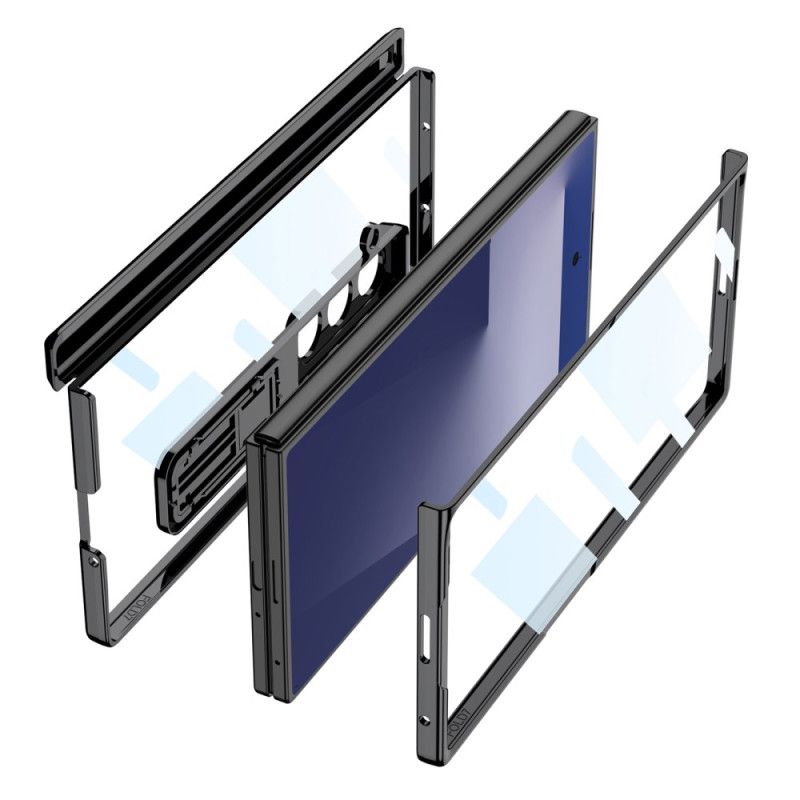 Cover Samsung Galaxy Z Fold 7 Telefon Etui Hængselbeskyttelse Og Indbygget Stativ