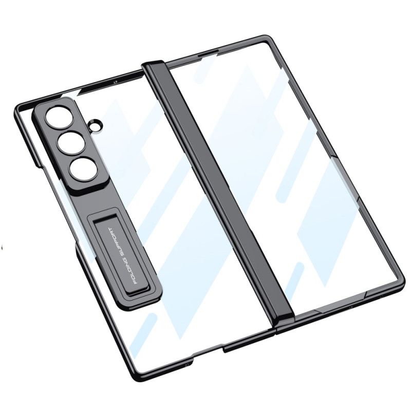 Cover Samsung Galaxy Z Fold 7 Telefon Etui Hængselbeskyttelse Og Indbygget Stativ
