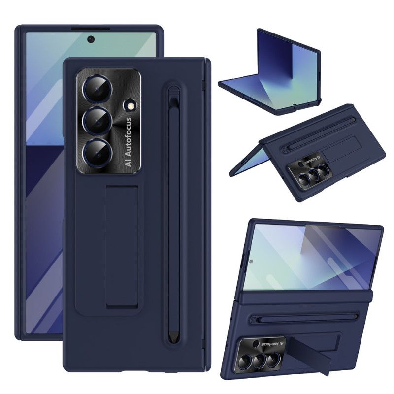Cover Samsung Galaxy Z Fold 7 Telefon Etui Klassisk Stativ Og Stylus