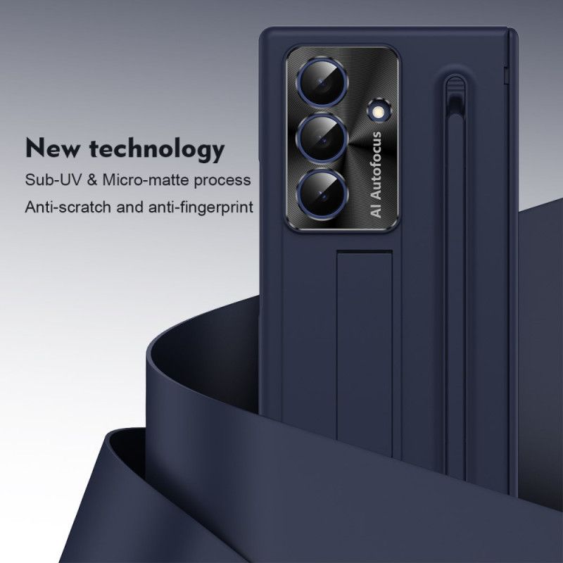 Cover Samsung Galaxy Z Fold 7 Telefon Etui Klassisk Stativ Og Stylus