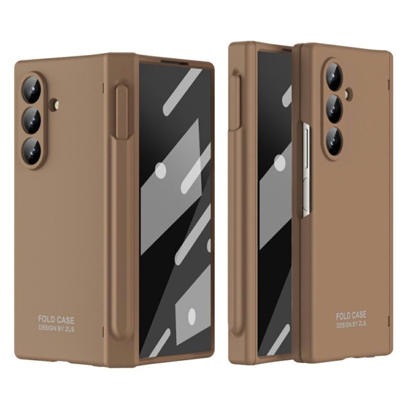 Cover Samsung Galaxy Z Fold 7 Telefon Etui Simpelt Design Med Skærmbeskytter