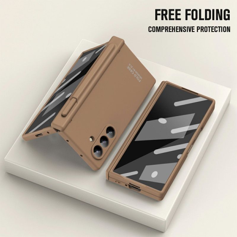 Cover Samsung Galaxy Z Fold 7 Telefon Etui Simpelt Design Med Skærmbeskytter