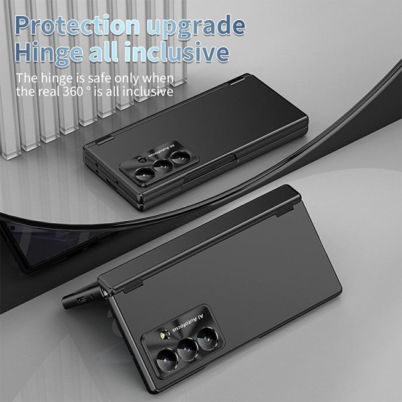 Cover Samsung Galaxy Z Fold 7 Telefon Etui Skærmbeskytter I Hærdet Glas Og Stylusholder