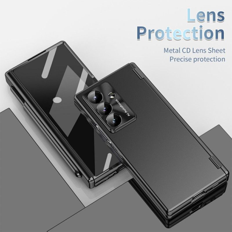 Cover Samsung Galaxy Z Fold 7 Telefon Etui Skærmbeskytter I Hærdet Glas Og Stylusholder