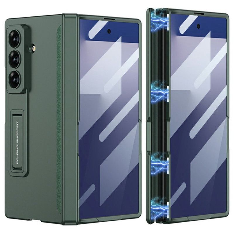 Cover Samsung Galaxy Z Fold 7 Telefon Etui Skærmbeskytter Og Magnetisk Stativ