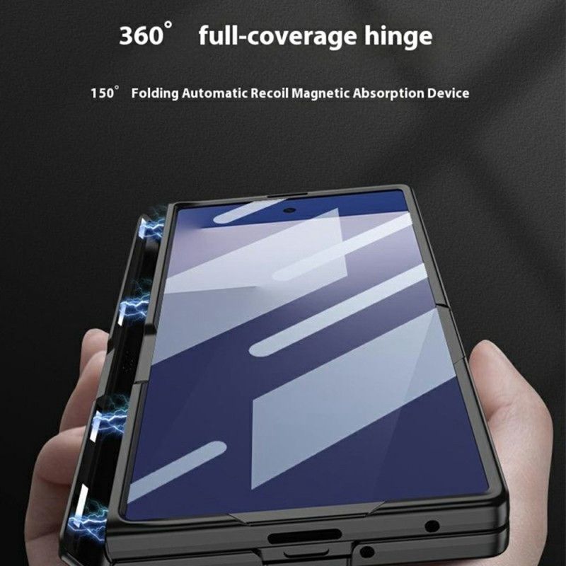 Cover Samsung Galaxy Z Fold 7 Telefon Etui Skærmbeskytter Og Magnetisk Stativ