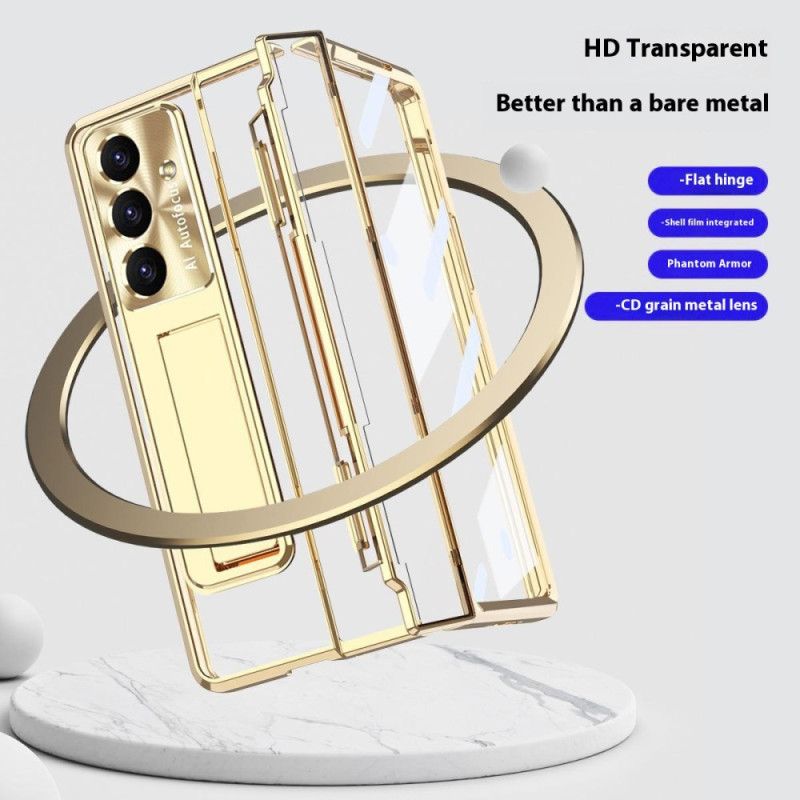 Cover Samsung Galaxy Z Fold 7 Telefon Etui Stativ Og Skærmbeskytter
