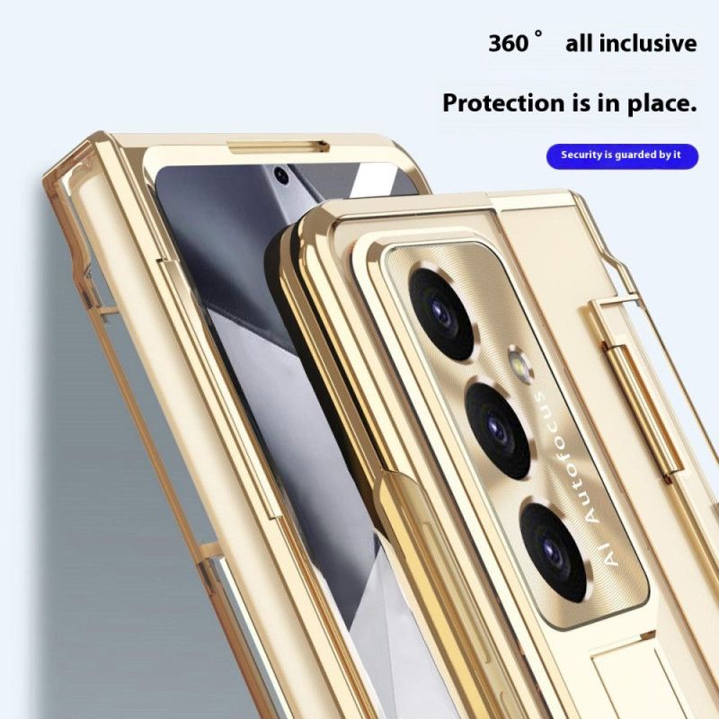 Cover Samsung Galaxy Z Fold 7 Telefon Etui Stativ Og Skærmbeskytter