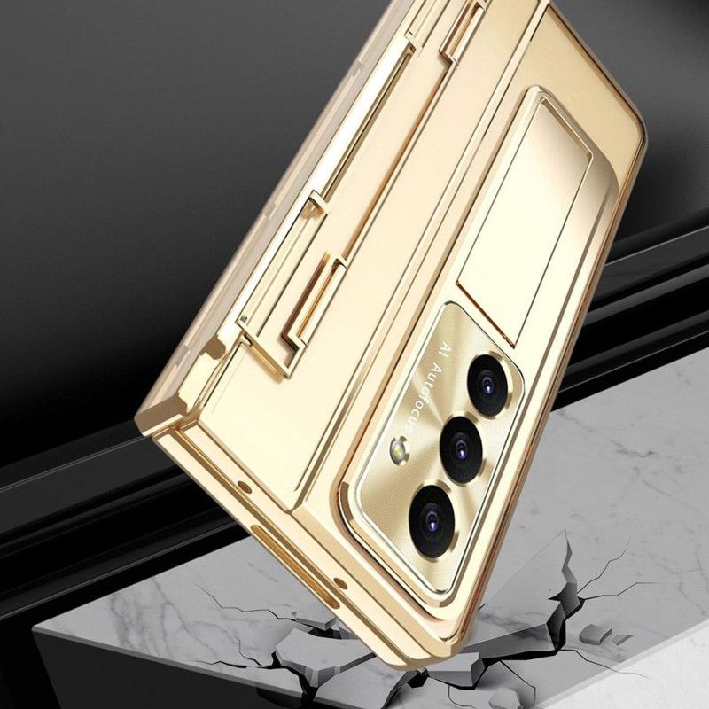 Cover Samsung Galaxy Z Fold 7 Telefon Etui Stativ Og Skærmbeskytter