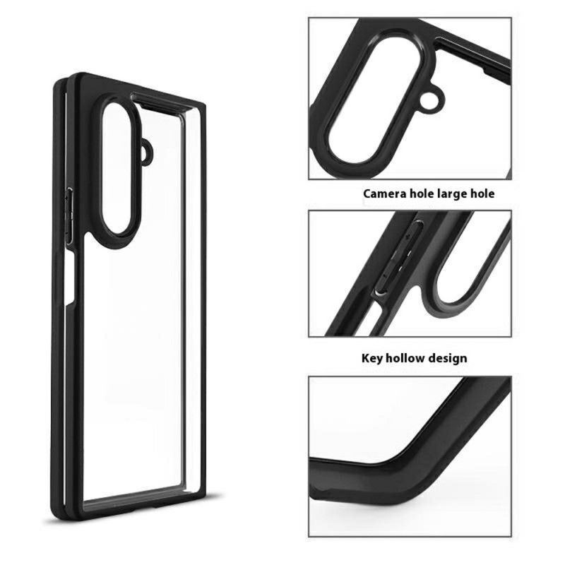 Cover Samsung Galaxy Z Fold 7 Telefon Etui Stødsikker Med Gennemsigtighed Tilbage