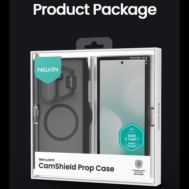 Cover Til Samsung Galaxy Z Fold 7 Camshield Prop Magnetisk Gennemsigtig Serie Nillkin