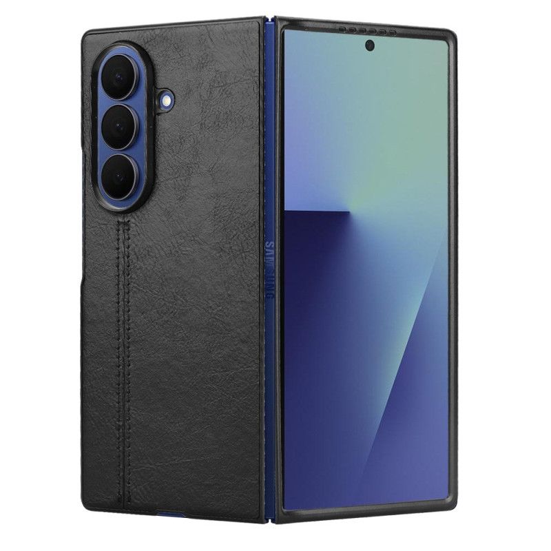 Cover Til Samsung Galaxy Z Fold 7 Couture Med Lædereffekt