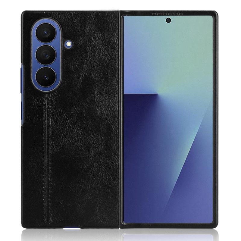 Cover Til Samsung Galaxy Z Fold 7 Couture Med Lædereffekt