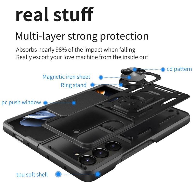Cover Til Samsung Galaxy Z Fold 7 Ringholder Og Skydekameracover
