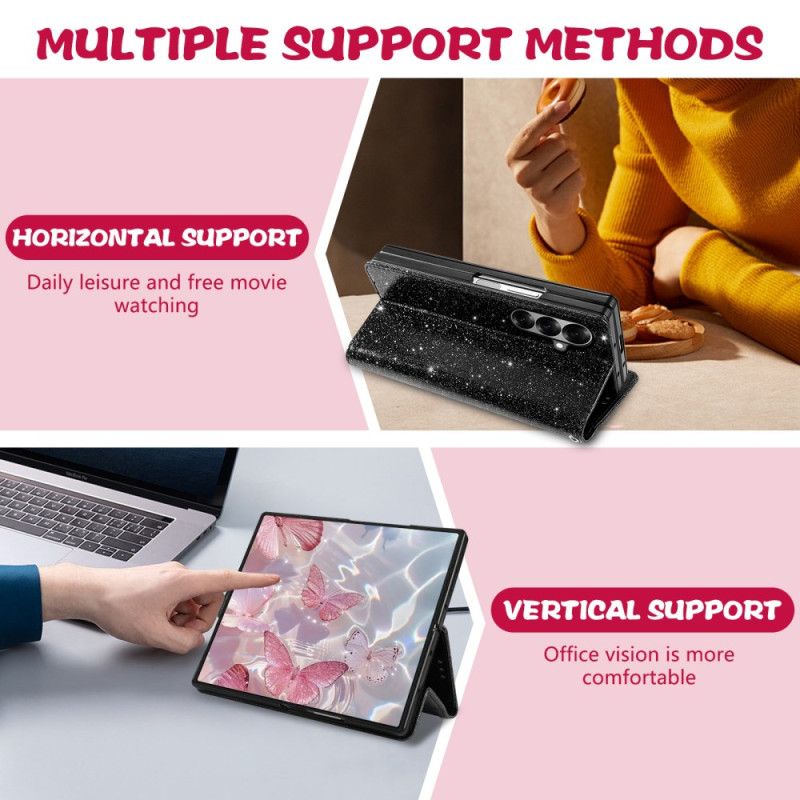 Flip Cover Samsung Galaxy Z Fold 7 Glitter