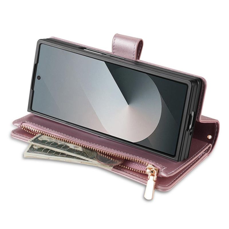 Flip Cover Samsung Galaxy Z Fold 7 Polstret Med Skulderrem Og Snor