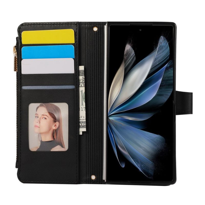 Flip Cover Samsung Galaxy Z Fold 7 Quiltet Med Rem