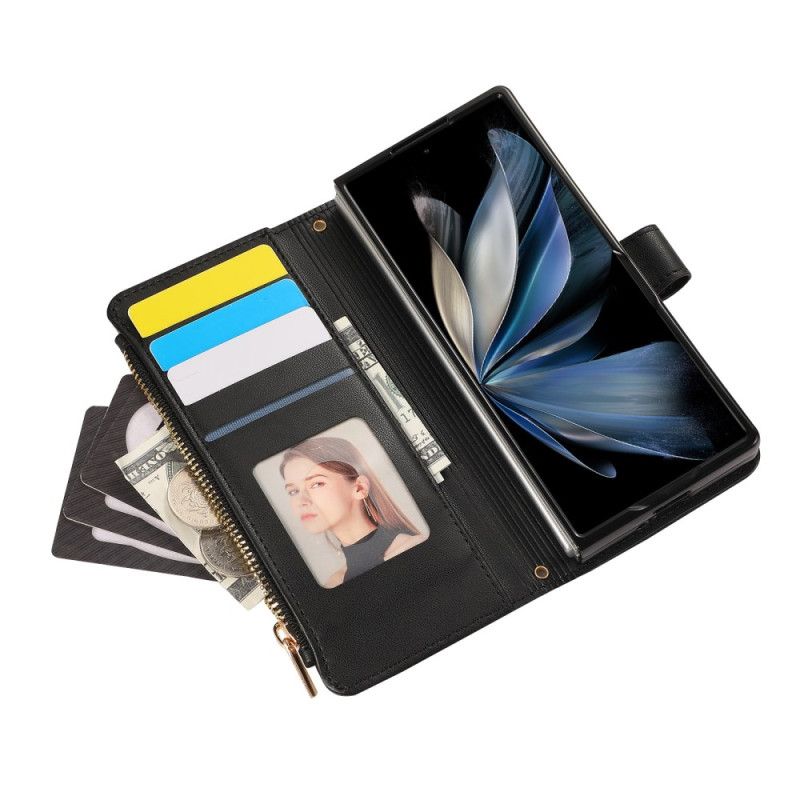 Flip Cover Samsung Galaxy Z Fold 7 Quiltet Med Rem