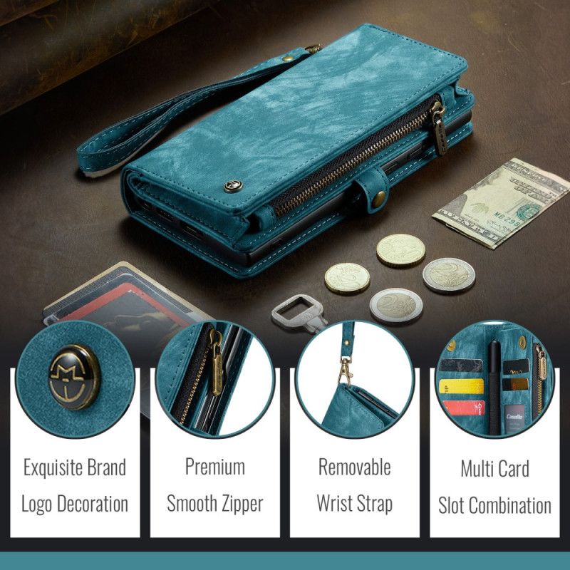 Læder Cover Samsung Galaxy Z Fold 7 Telefon Etui Aftagelig Caseme-pung