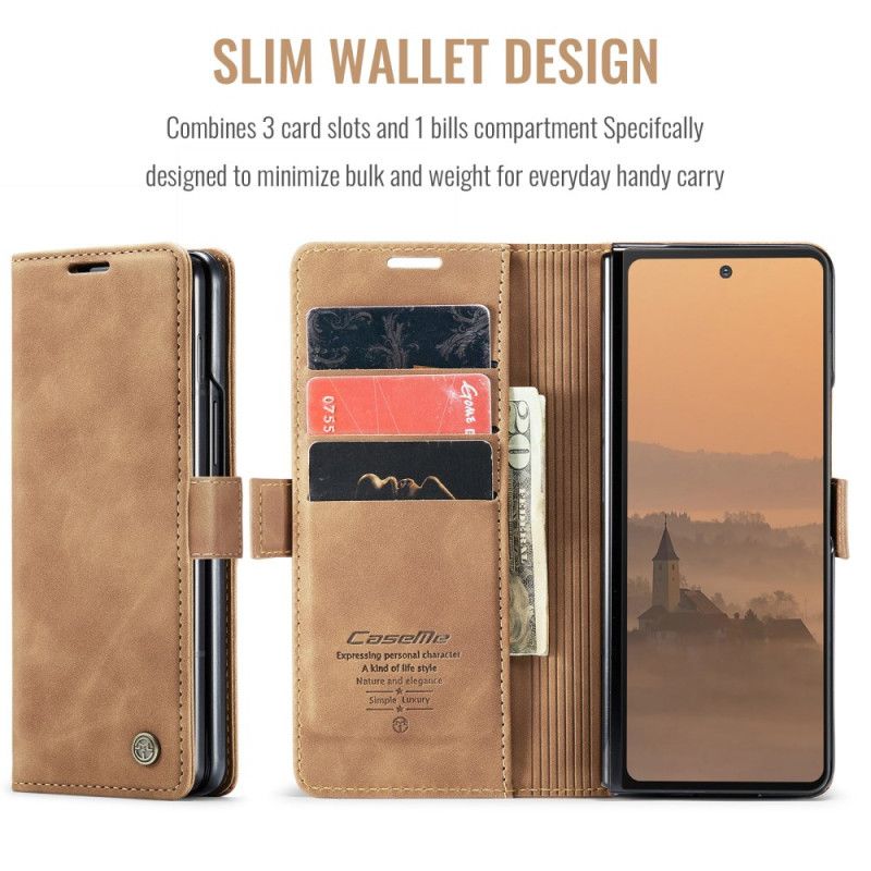 Læder Cover Samsung Galaxy Z Fold 7 Telefon Etui Caseme