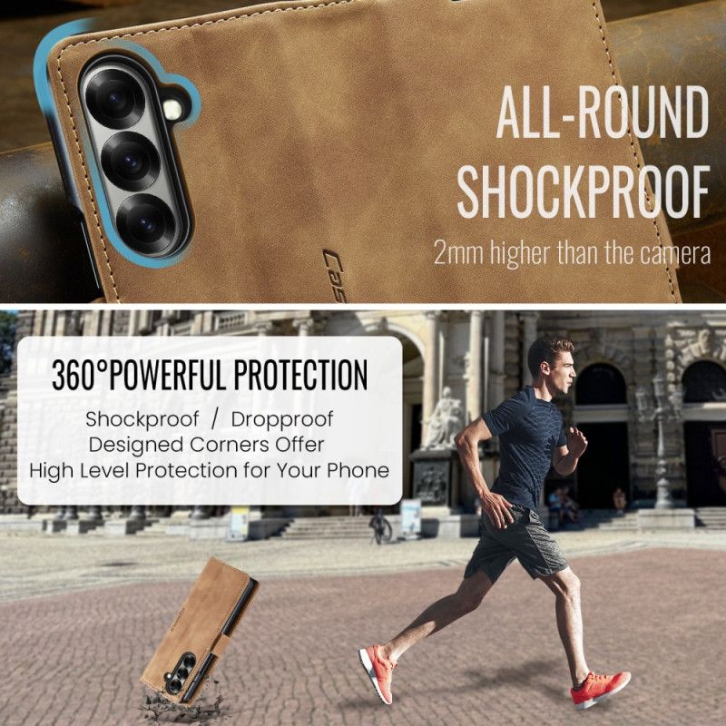 Læder Cover Samsung Galaxy Z Fold 7 Telefon Etui Caseme