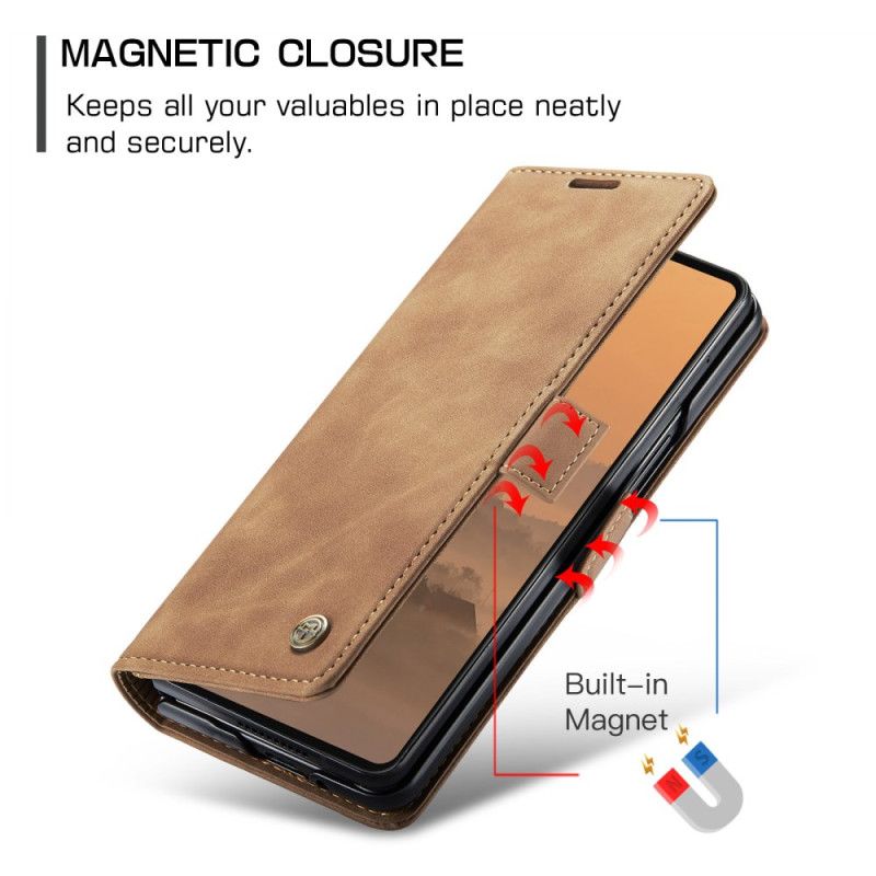 Læder Cover Samsung Galaxy Z Fold 7 Telefon Etui Caseme