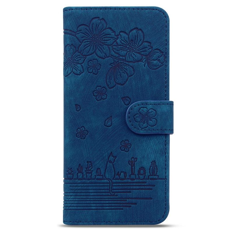 Læder Cover Samsung Galaxy Z Fold 7 Telefon Etui Kattemotiv