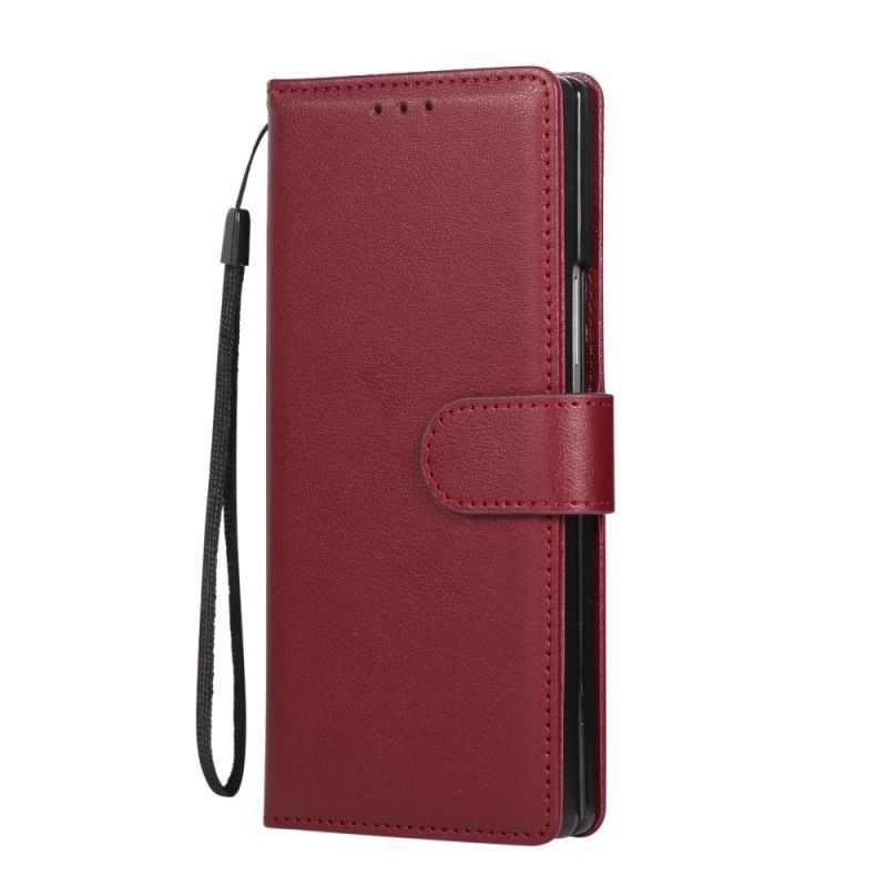 Læder Cover Samsung Galaxy Z Fold 7 Telefon Etui Klassisk