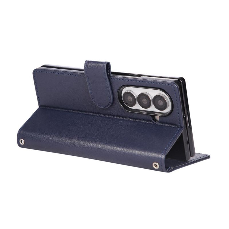 Læder Cover Samsung Galaxy Z Fold 7 Telefon Etui Klassisk