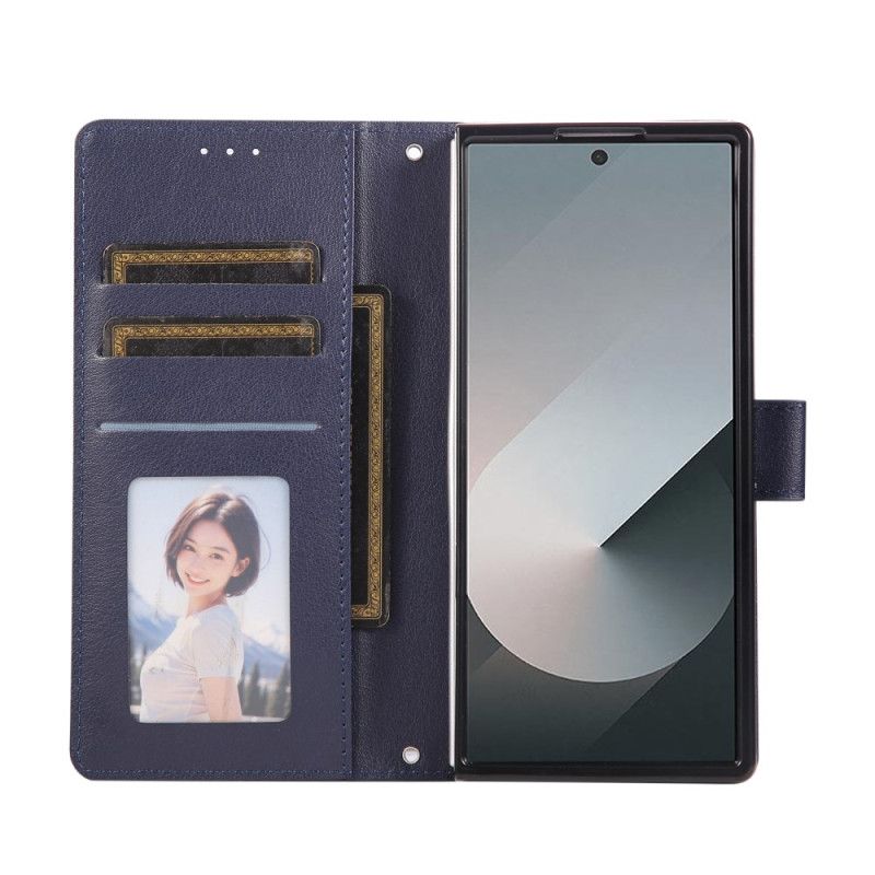 Læder Cover Samsung Galaxy Z Fold 7 Telefon Etui Klassisk