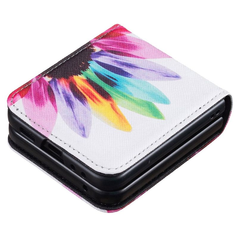 Cover Samsung Galaxy Z Flip 7 Fe Akvarelblomst