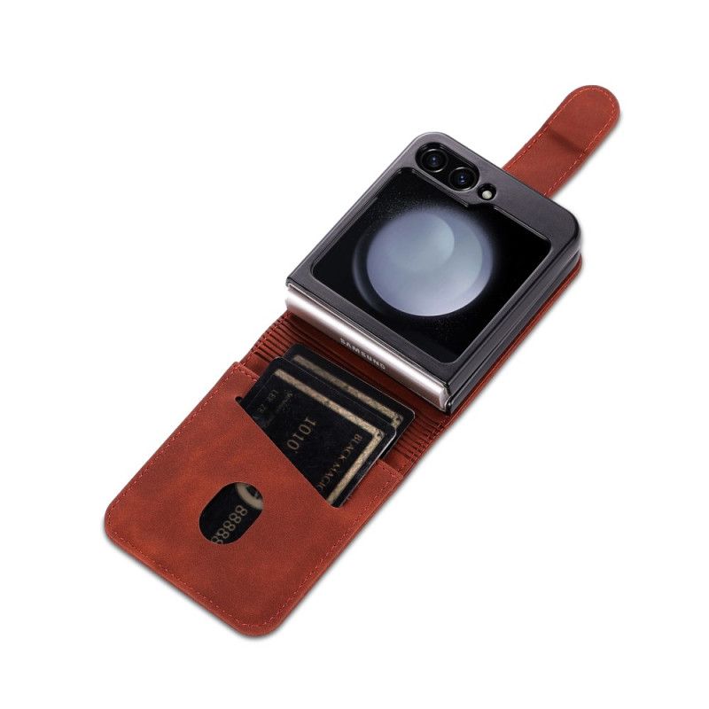 Cover Samsung Galaxy Z Flip 7 Fe Azns Kortholder I Kunstlæder